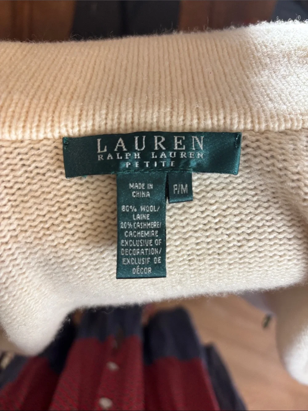 Cream Double-Breasted Knit Jacket - Lauren Ralph Lauren